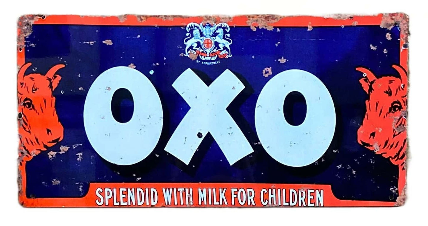 Metal Advertising Wall Sign - OXO Vintage Production