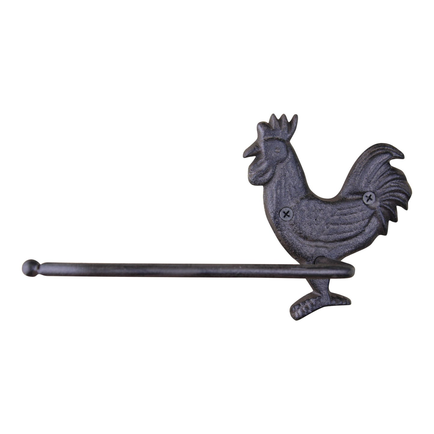 Cast Iron Rustic Toilet Roll Holder, Chicken