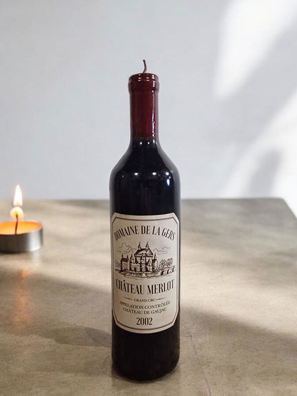 Wine Bottle Shaped Candle 29cm