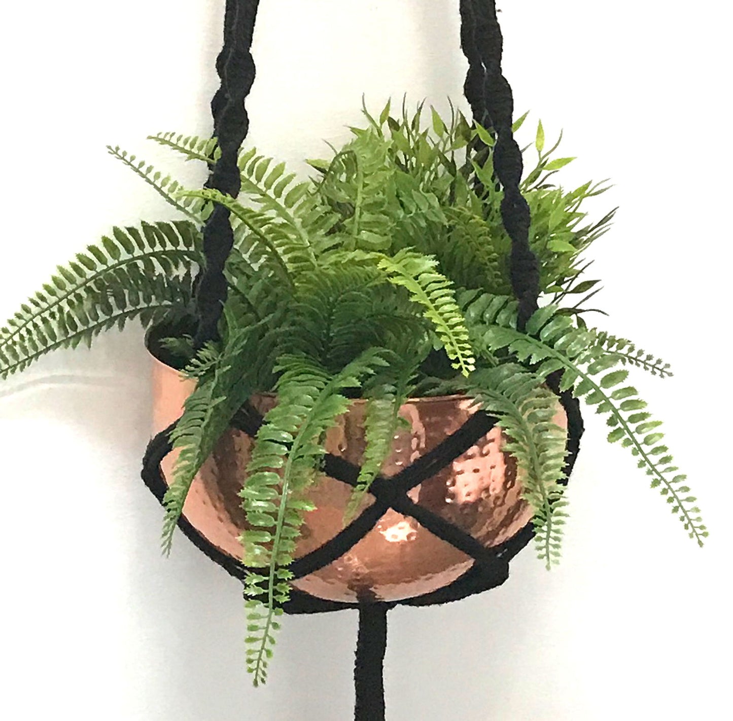 Large Hammered Copper Coloured Bowl