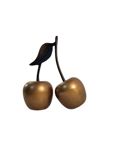 Gold Aluminium Cherry Ornament 31cm