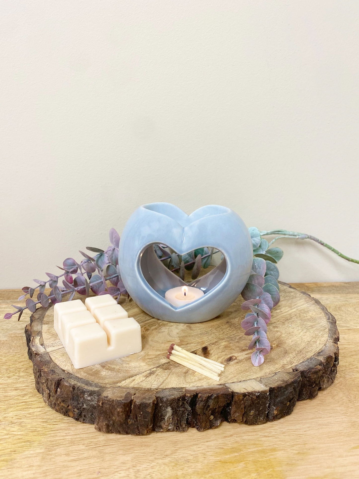 Grey Heart Oil or Wax Warmer