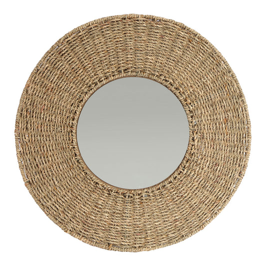 Natural Seagrass Mirror 50cm