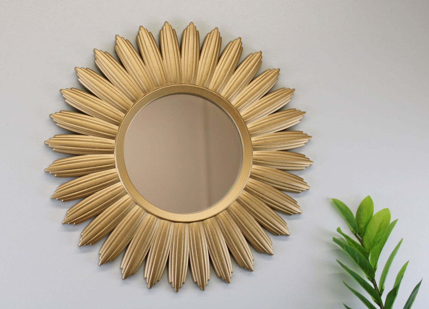 Large Gold Sunburst Mirror