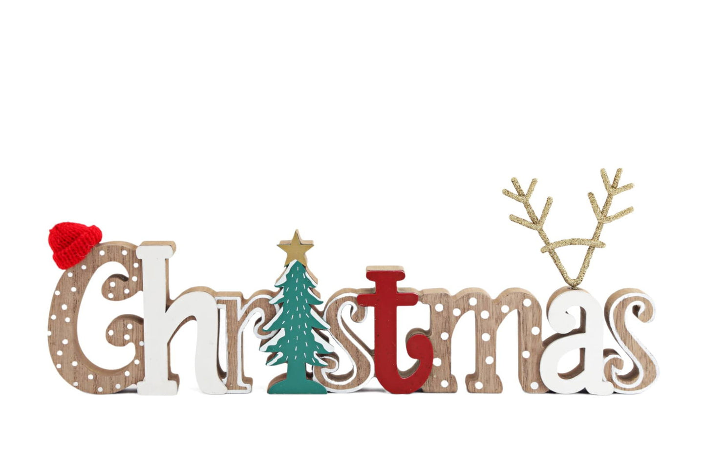 Freestanding Wooden Christmas Decoration