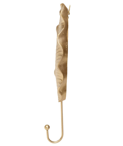 Gold Leaf Wall Hook 27cm